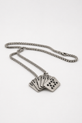 Royal Flush Card Pendant Necklace