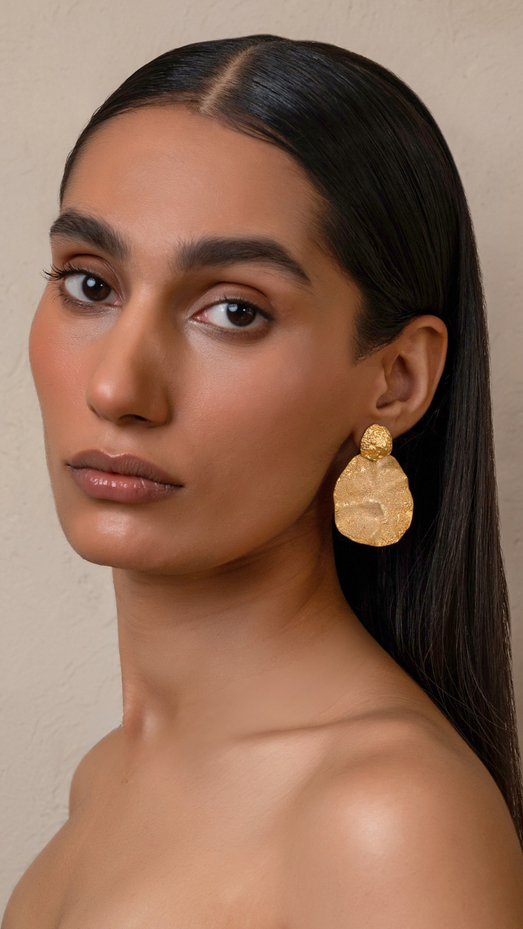 Forge Disc Earring