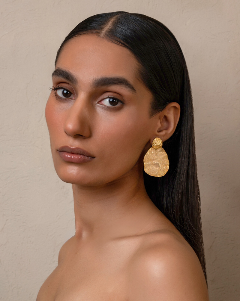 Forge Disc Earring