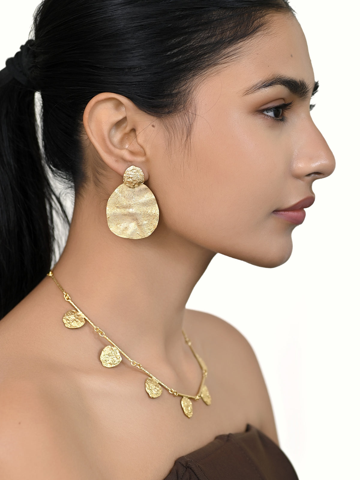 Forge Disc Earring