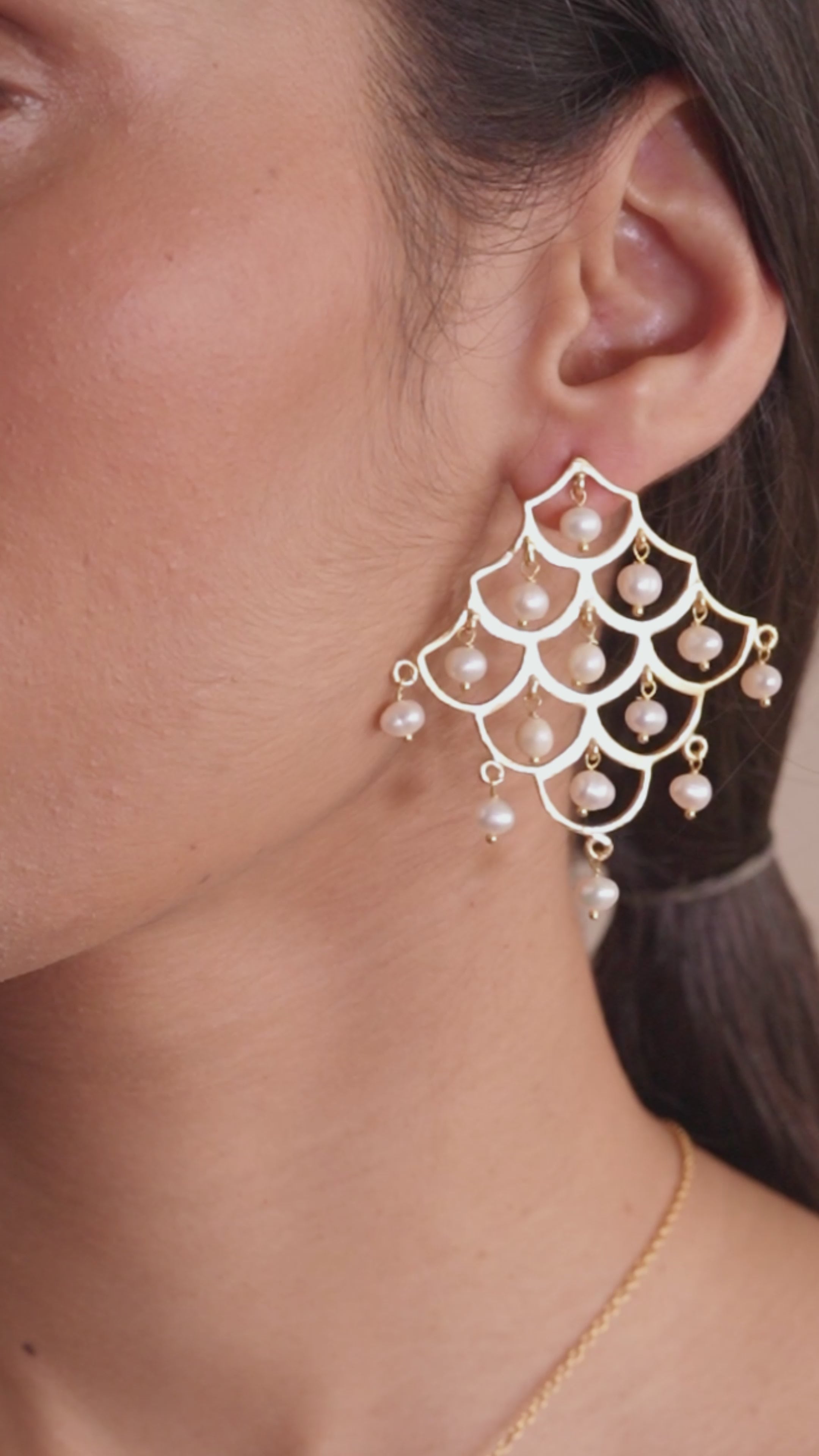 TRELLIS STATEMENT EARRINGS